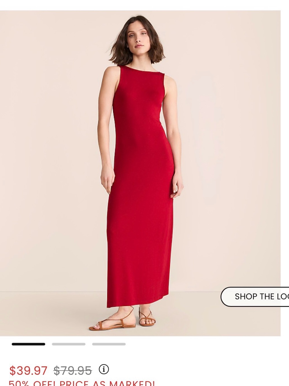 Lou & Grey Sleeveless Red Maxi Dress